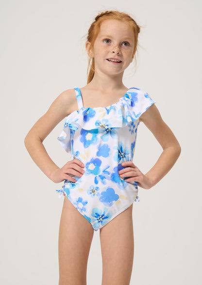 Simone Ruffle Shoulder Swimsuit