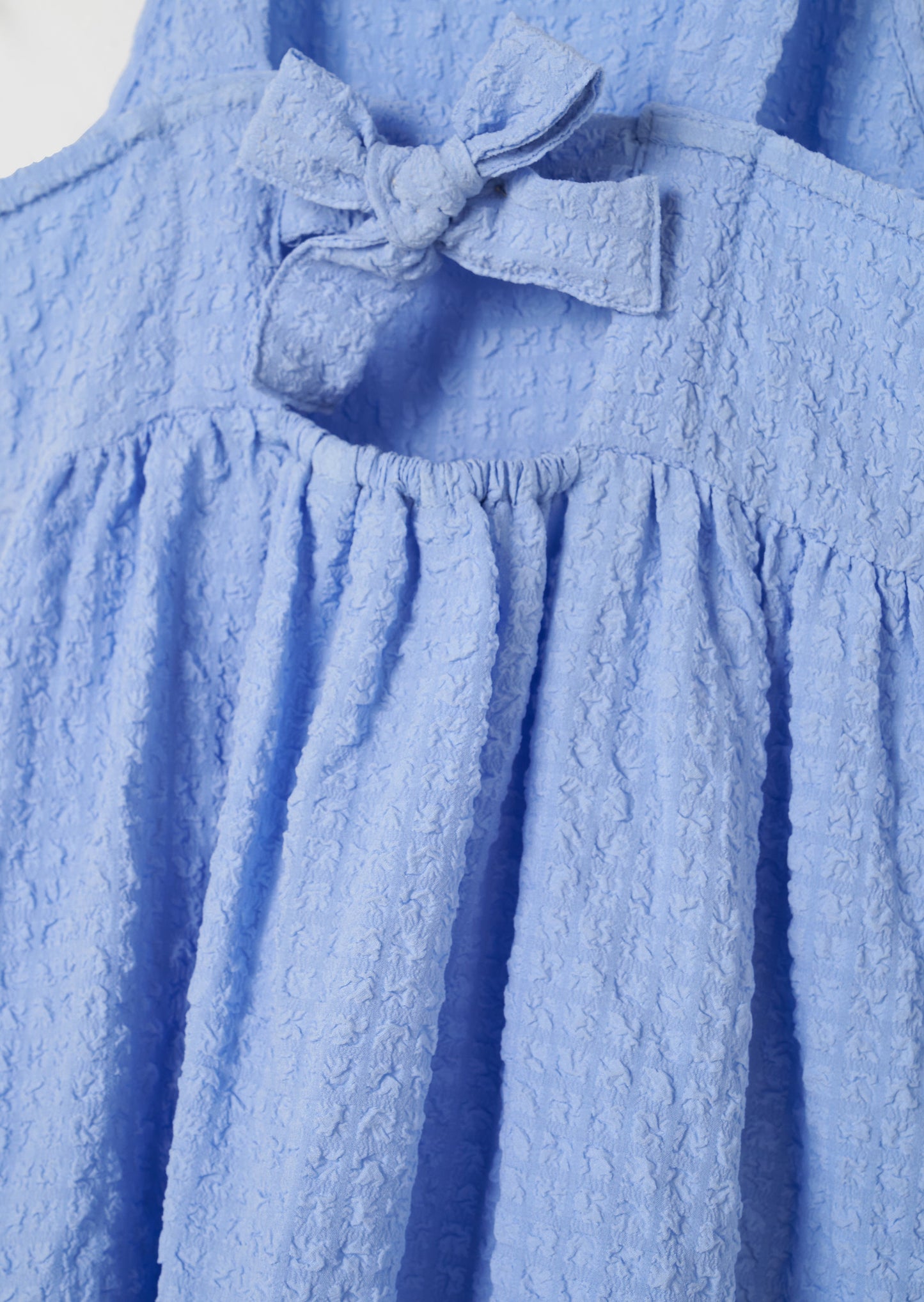 Tia Blue Crinkle Sundress