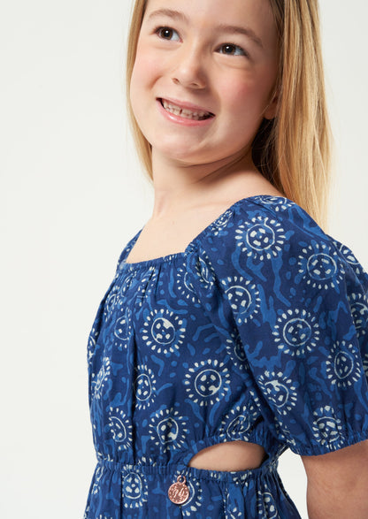 Thea Batik Blue Dress