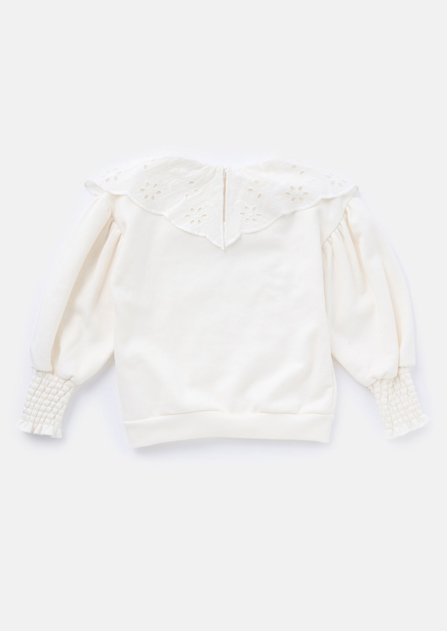 Mia Cream Collar Sweatshirt