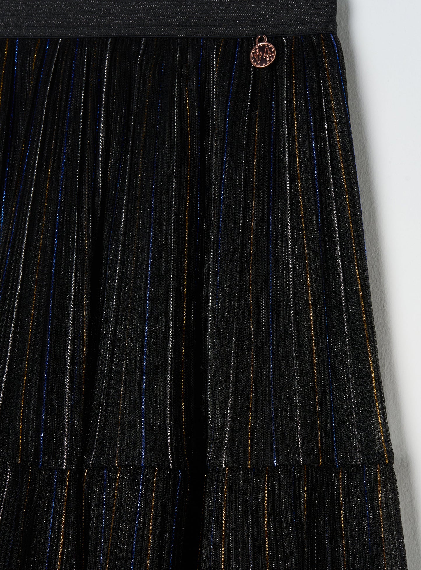 Lacy Black Midi Skirt