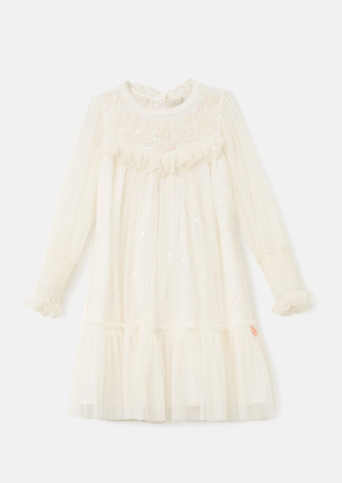 Beau Ivory Embroidered Boho Dress
