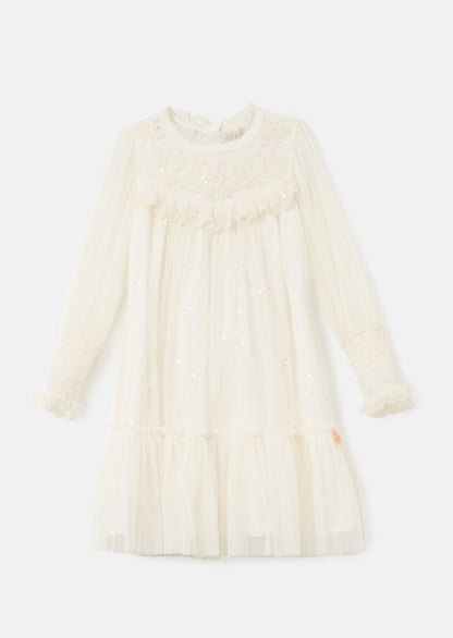 Beau Ivory Embroidered Boho Dress