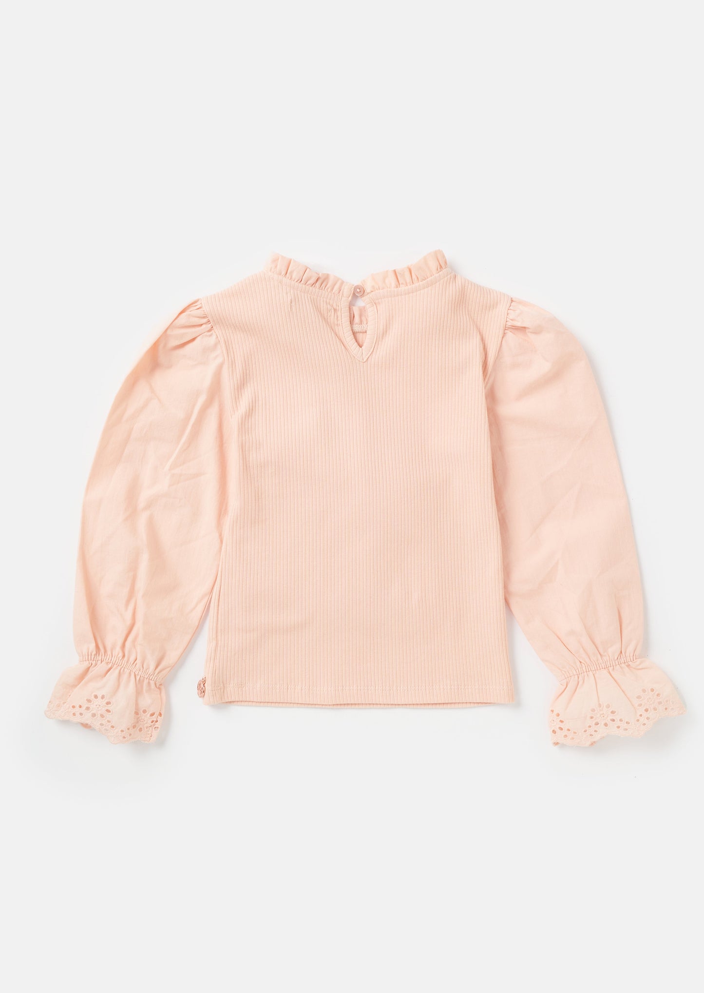 Gia Pink Woven Sleeve Top