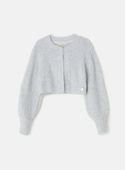 Trixie Silver Lurex Cardi