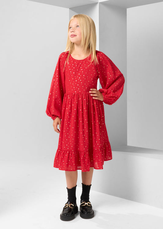 Ada Red Star Party Dress