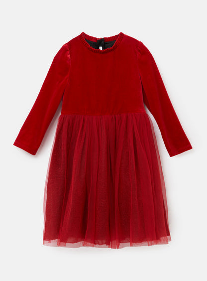 Elsie Velvet Tulle Dress