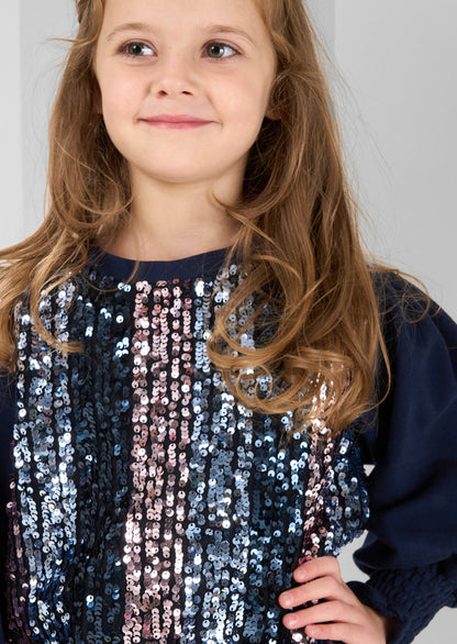 Enid Sequin Front Sweatshirt