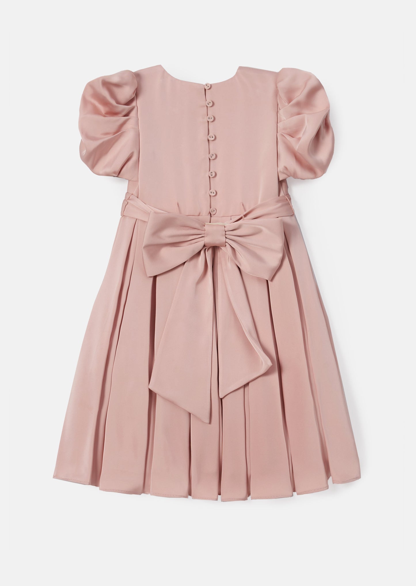 Portia Blush Pleated Bodice Dress