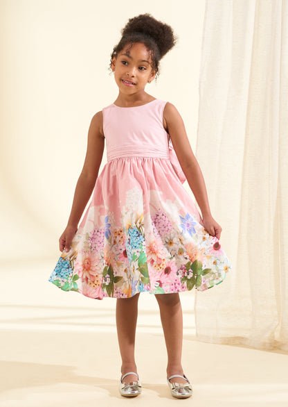 Elisa Pink Bow Back Dress