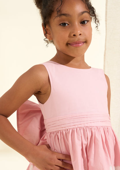 Elisa Pink Bow Back Dress