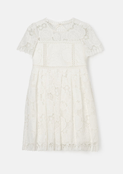 Mavea White Lace Dress