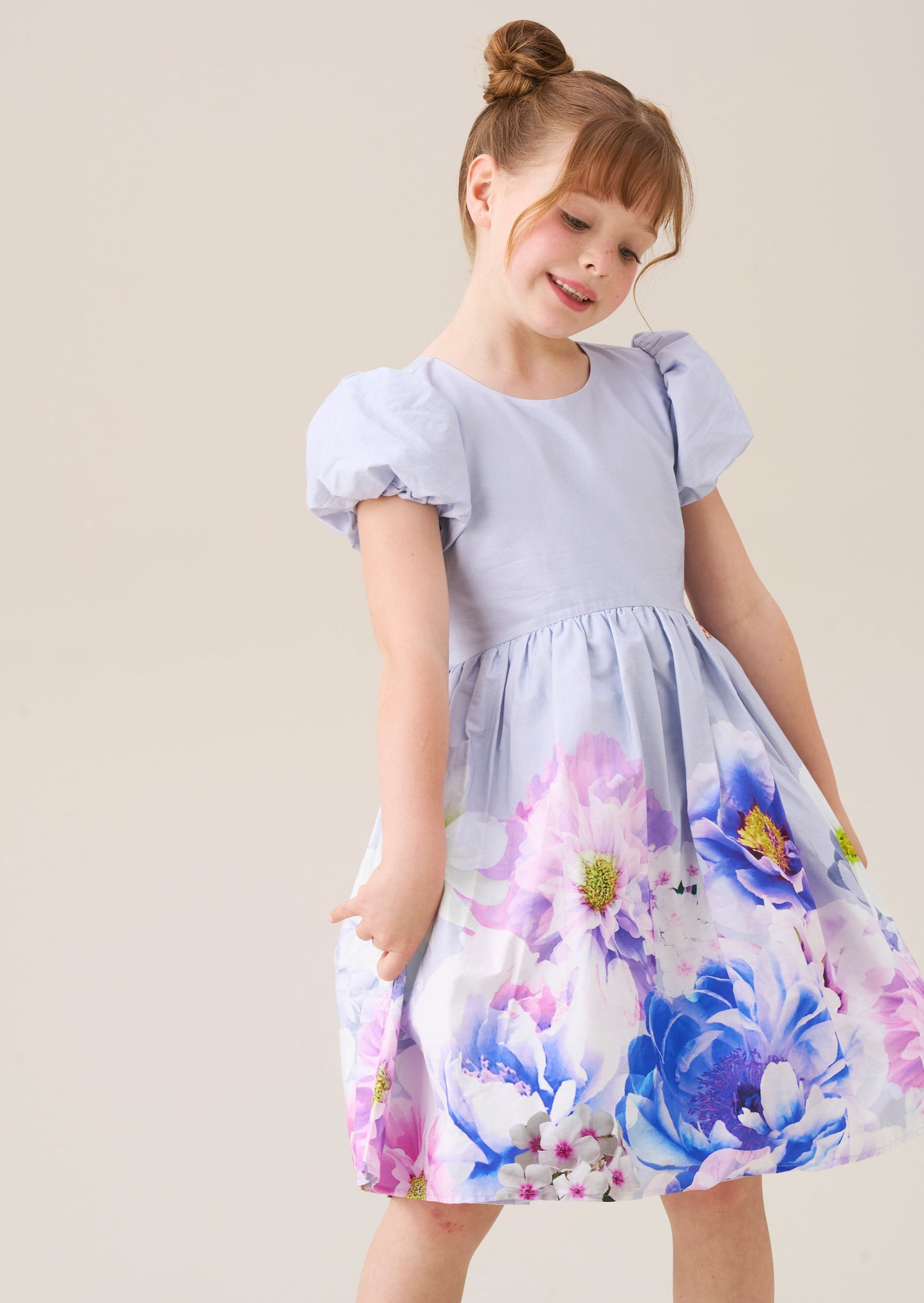 Lucia Orchid Border Print Dress