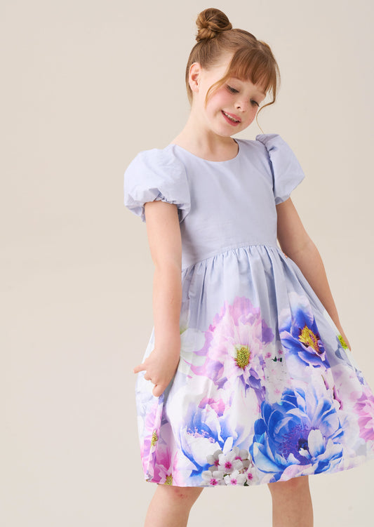 Lucia Orchid Border Print Dress