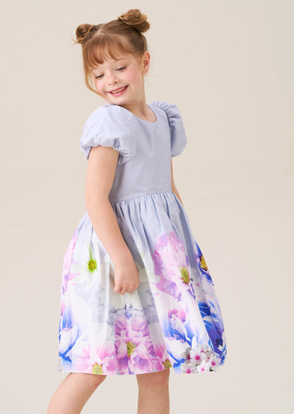 Lucia Orchid Border Print Dress