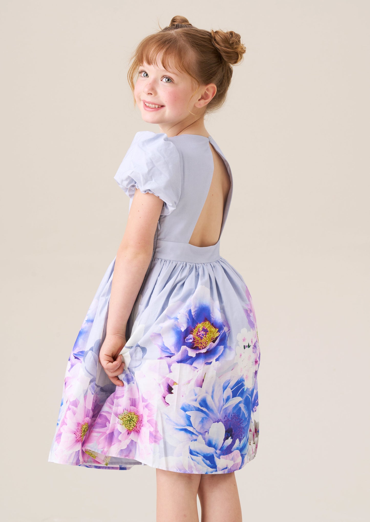 Lucia Orchid Border Print Dress