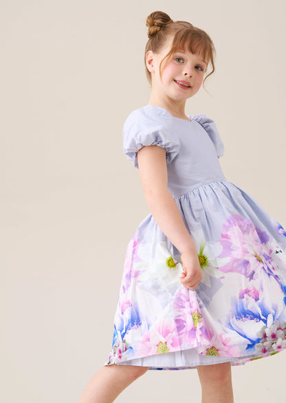 Lucia Orchid Border Print Dress
