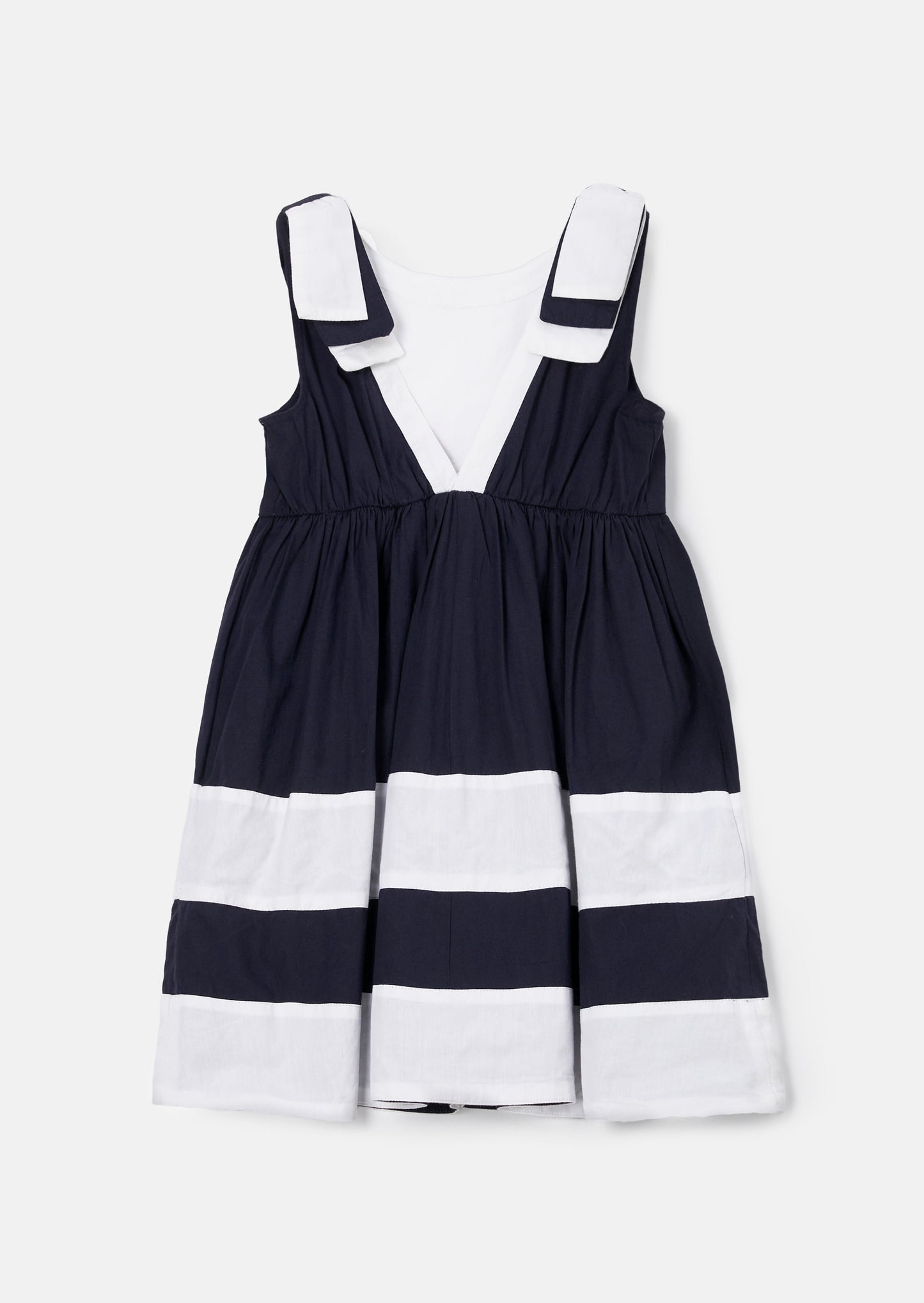 Avery Navy Border Dress