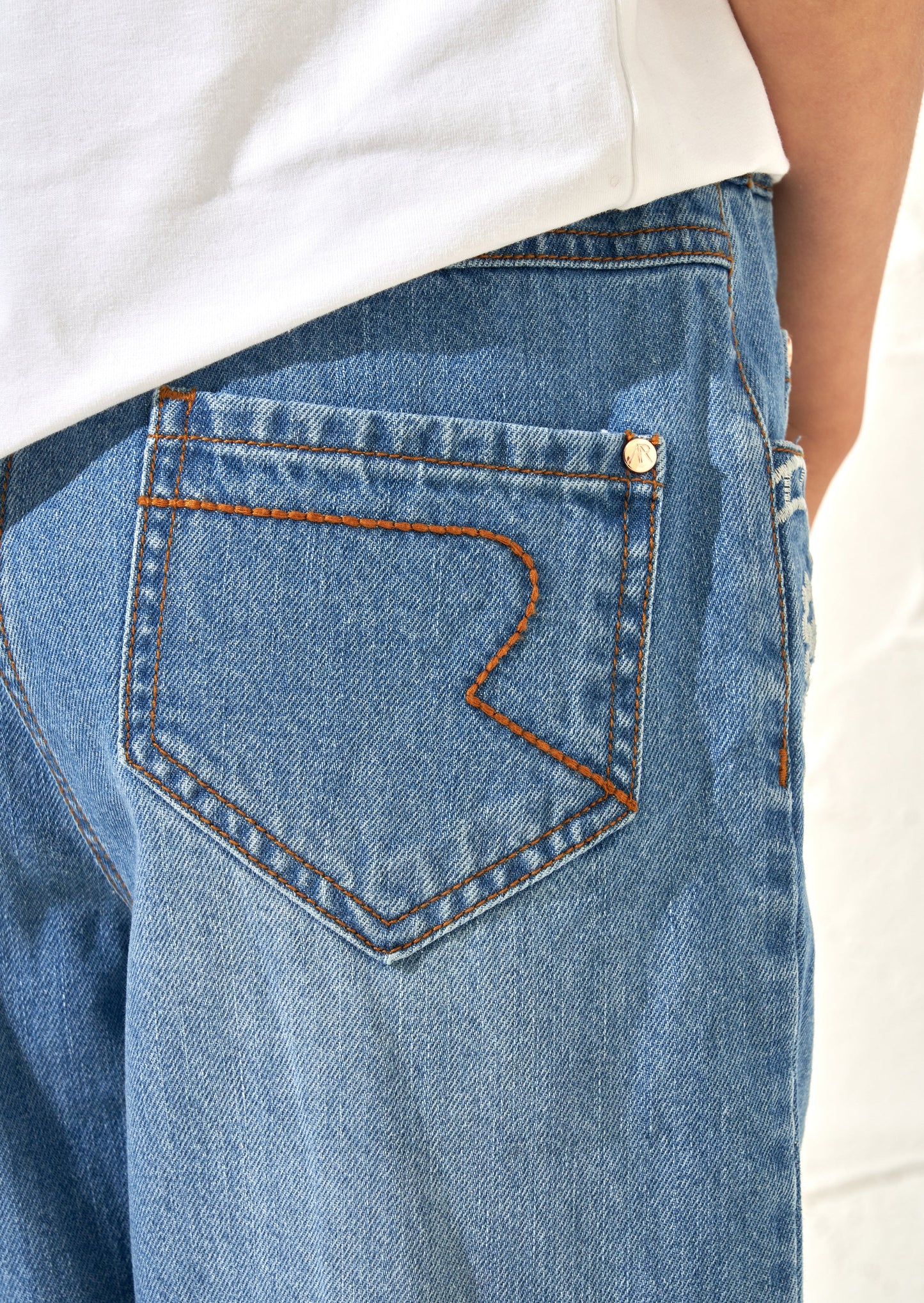Kendal Embellished Mom Fit Jean
