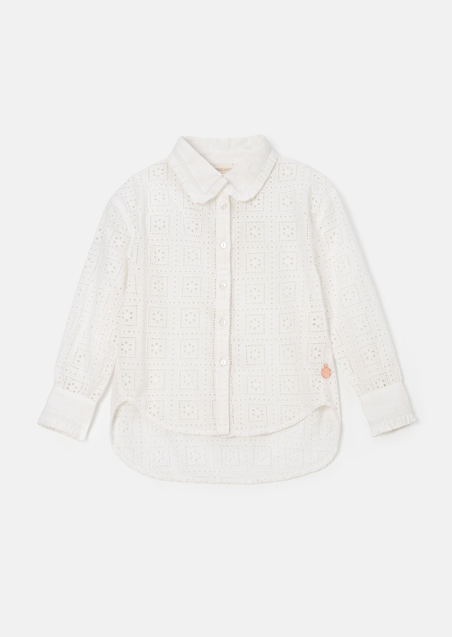 Marcella White Broderie Shirt