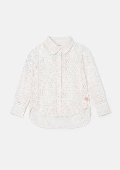 Marcella White Broderie Shirt