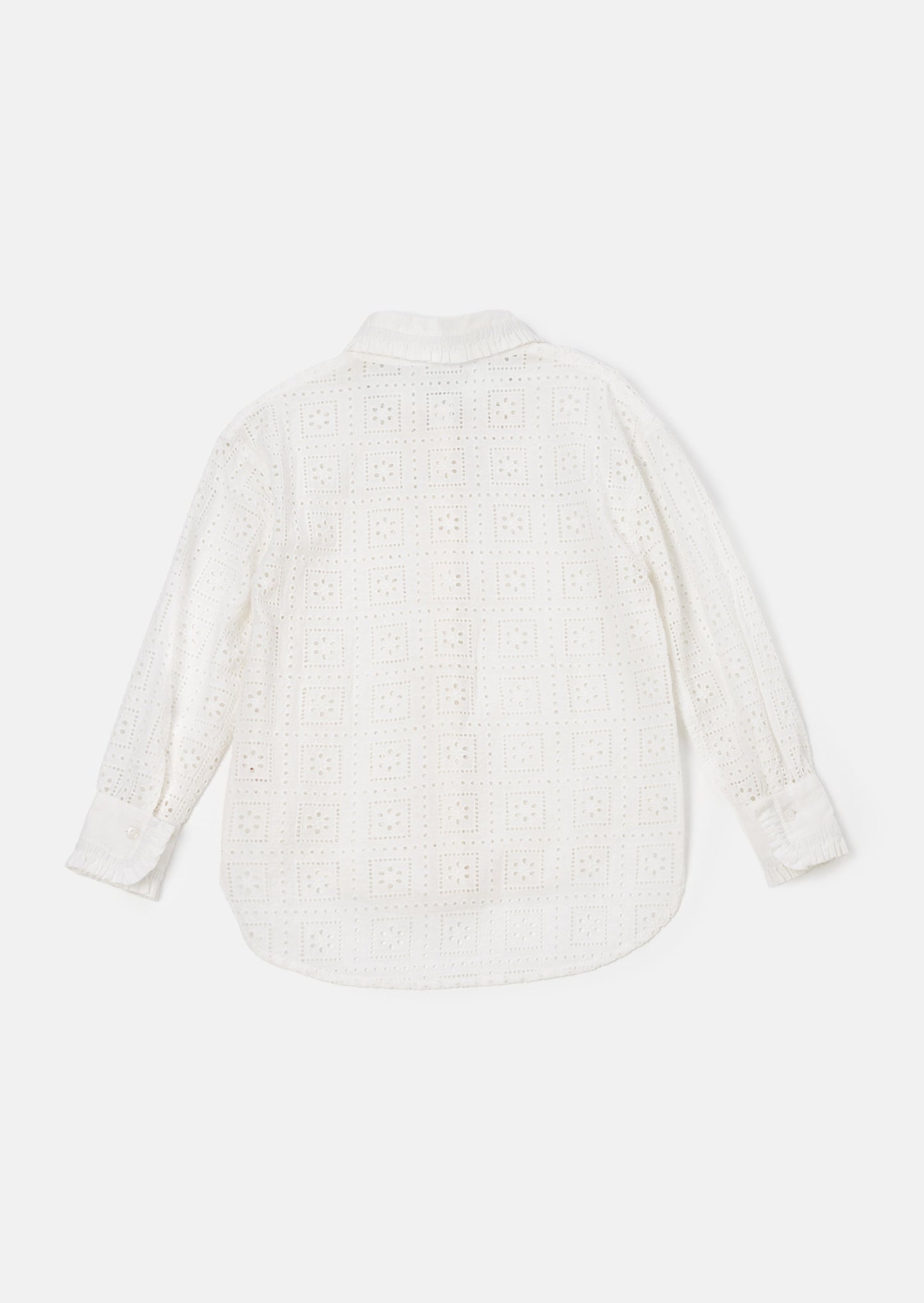 Marcella White Broderie Shirt