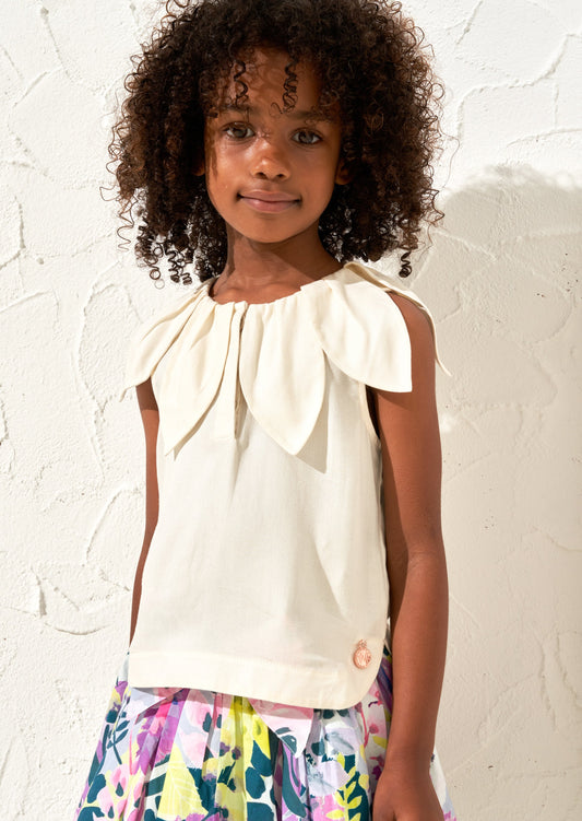 Margaux Ivory Petal Top