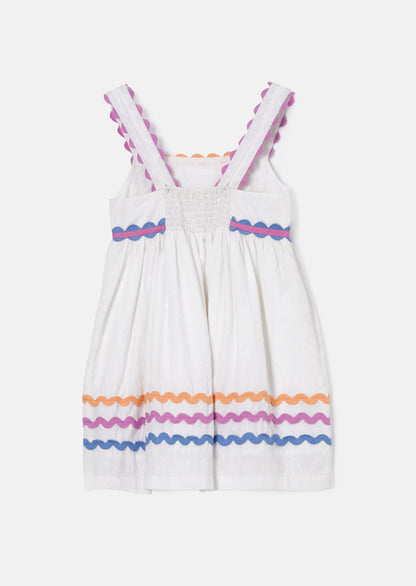 Lia White Rik Rak Dress