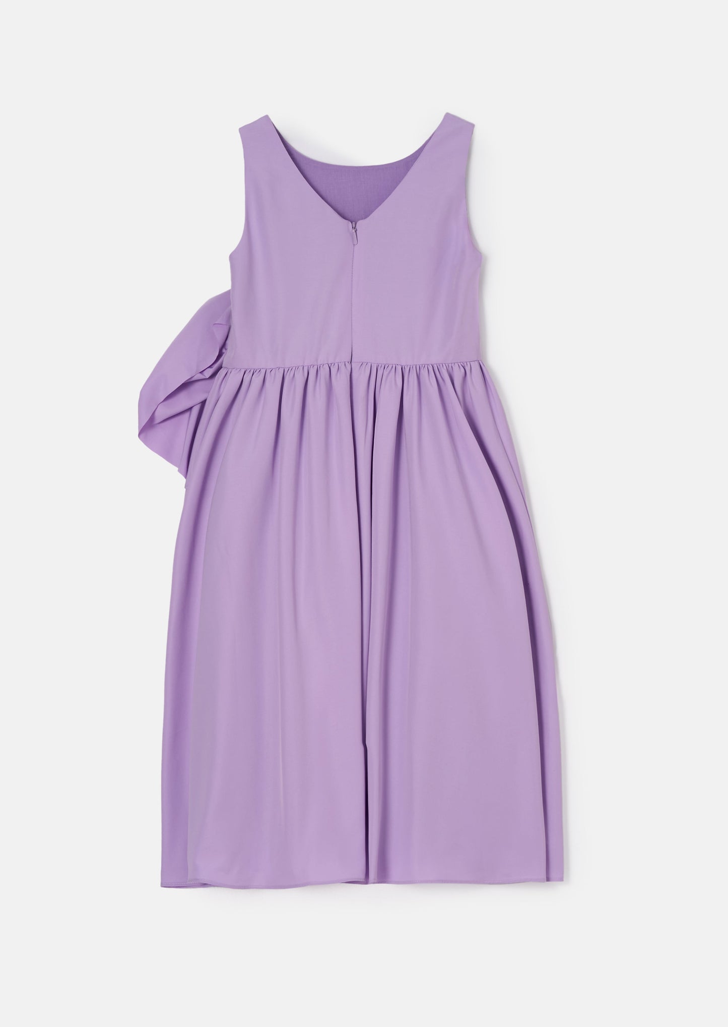 Lourdes Purple Corsage Waist Dress