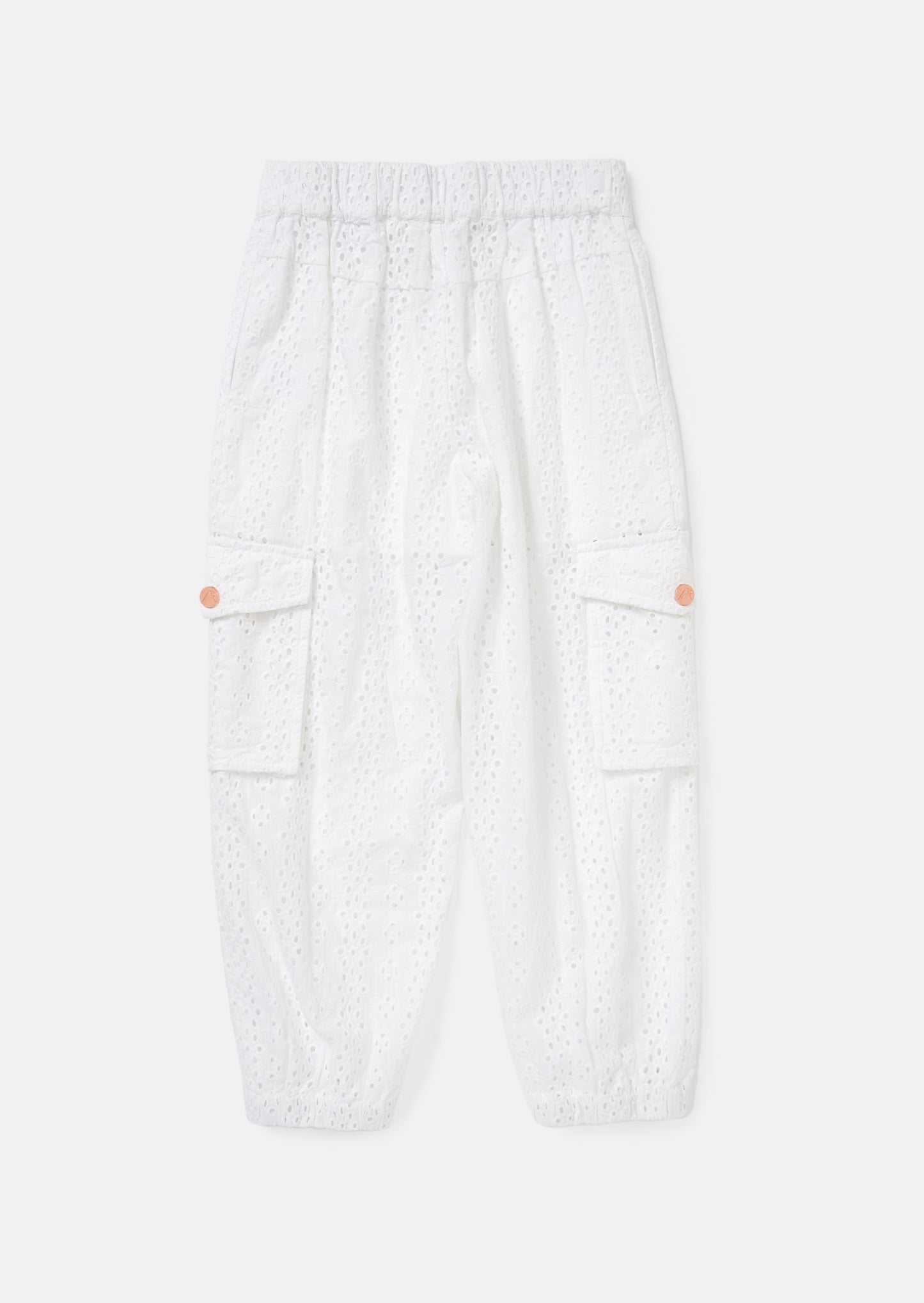 Cleo White Broderie Cargo