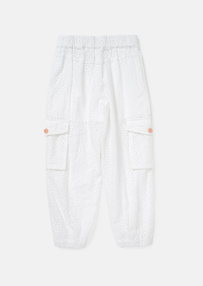 Cleo White Broderie Cargo