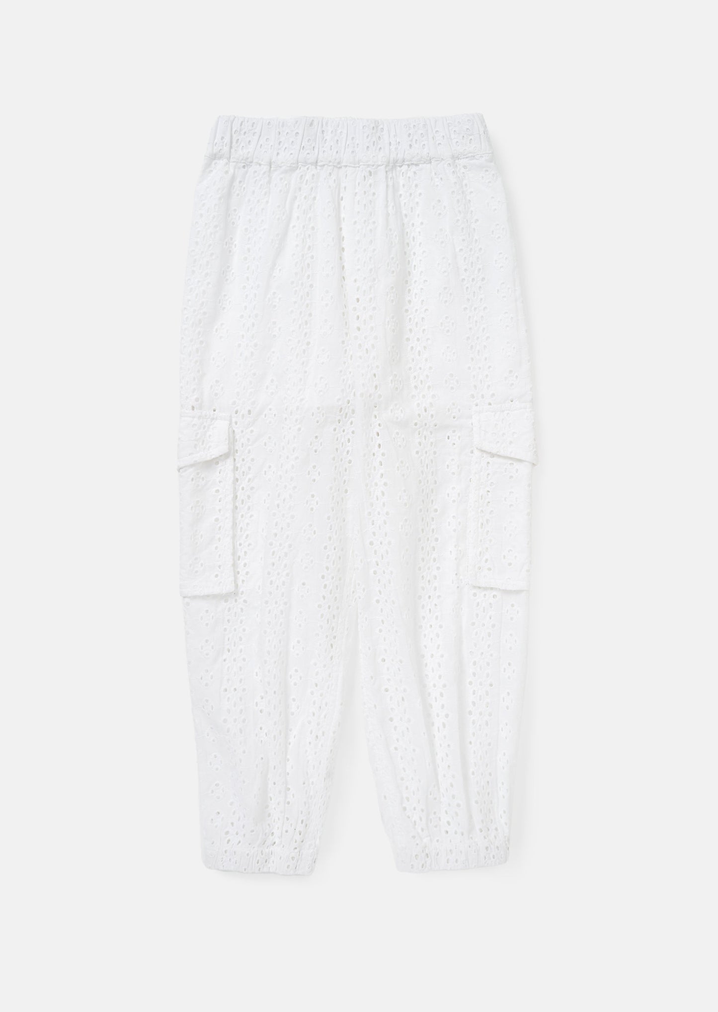 Cleo White Broderie Cargo