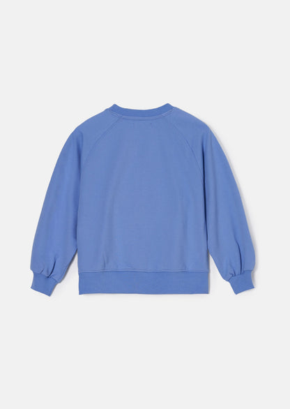 Flora Blue Corsage Sweatshirt