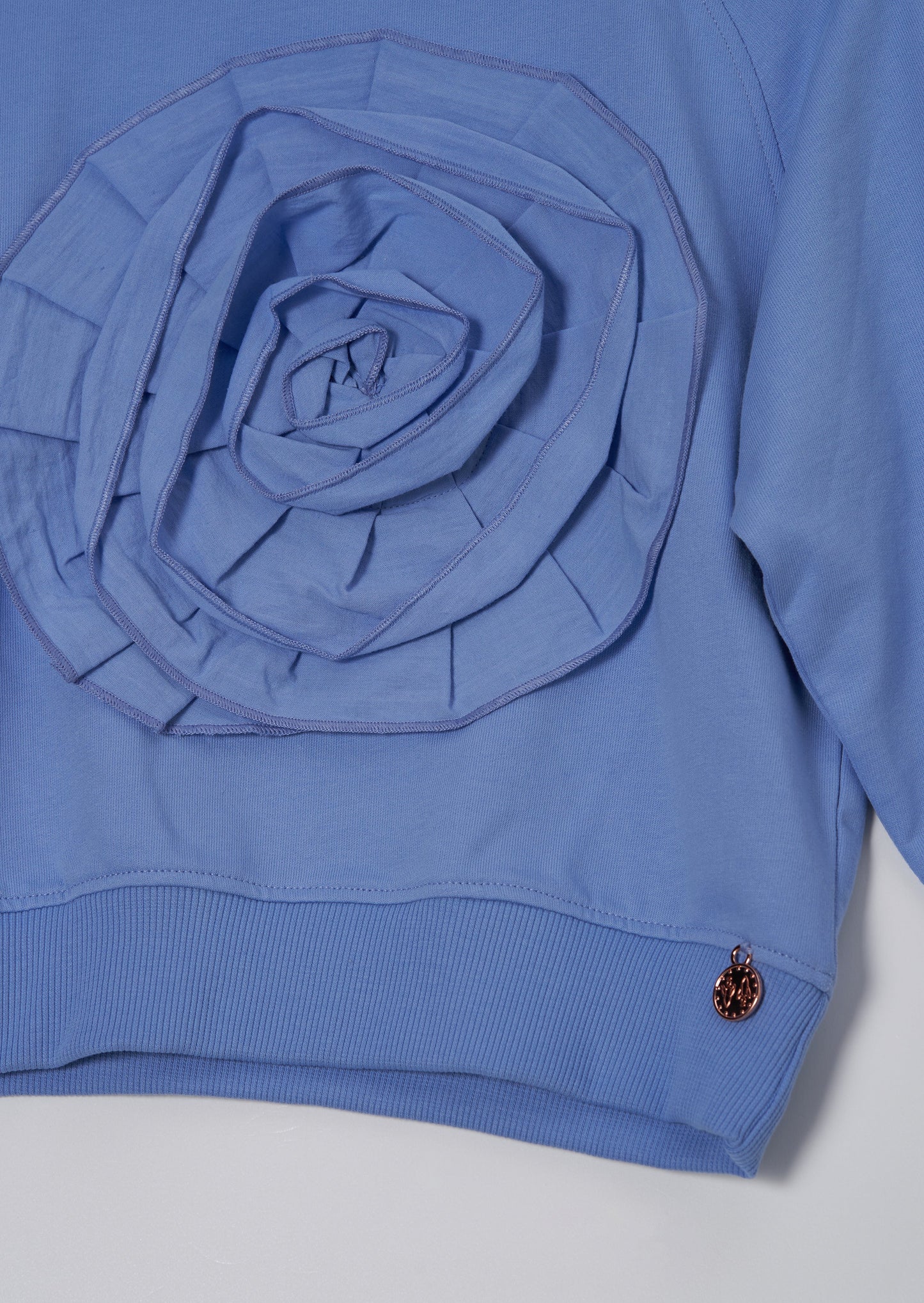 Flora Blue Corsage Sweatshirt
