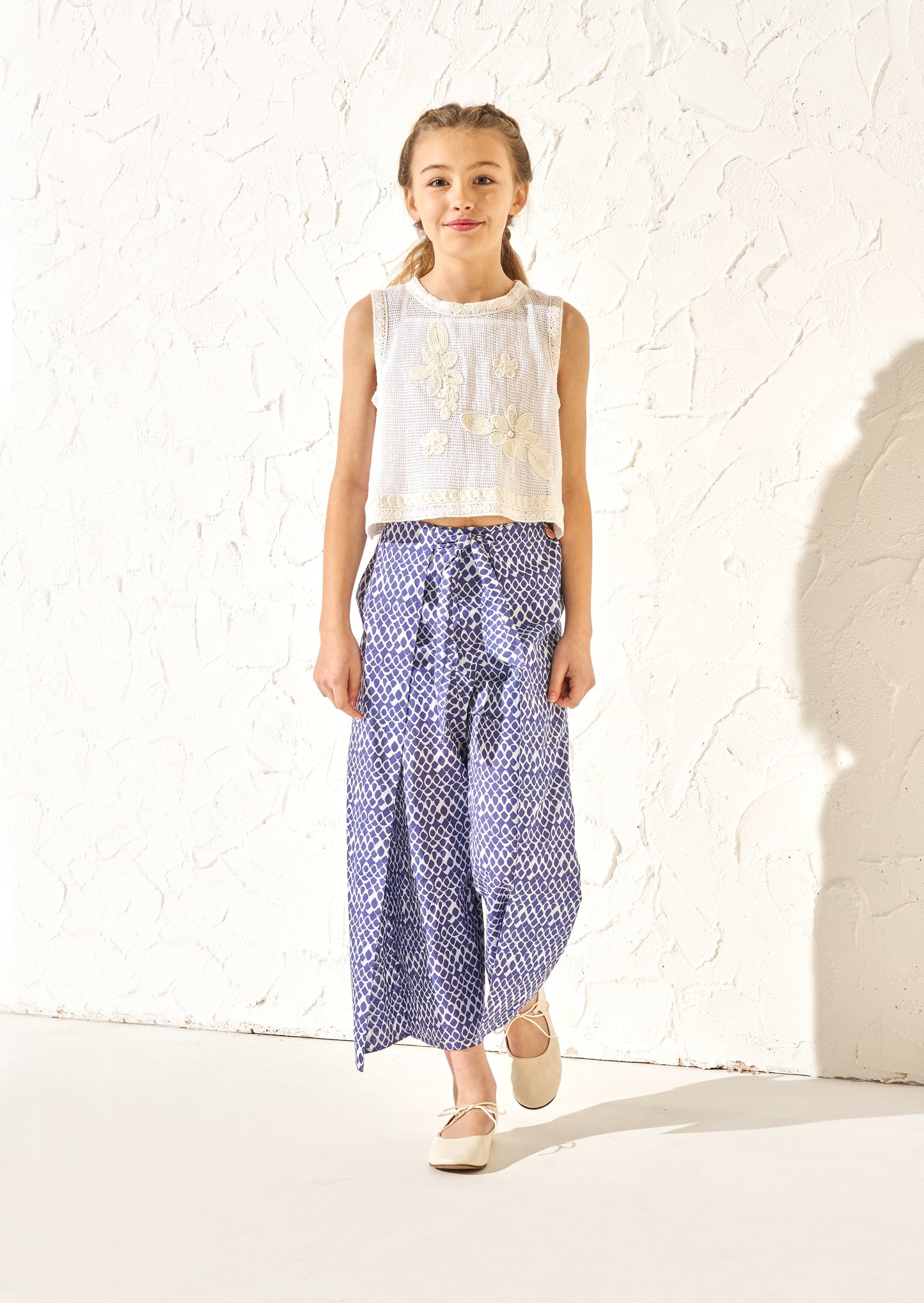 Stella Blue Print Wrap Trousers
