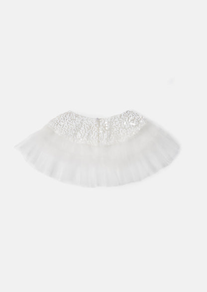 Beau Ivory Sequin Mesh Cape