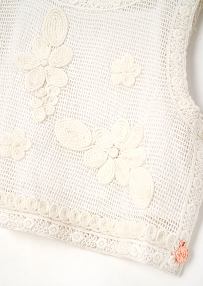 Luna Floral Embroidered Vest