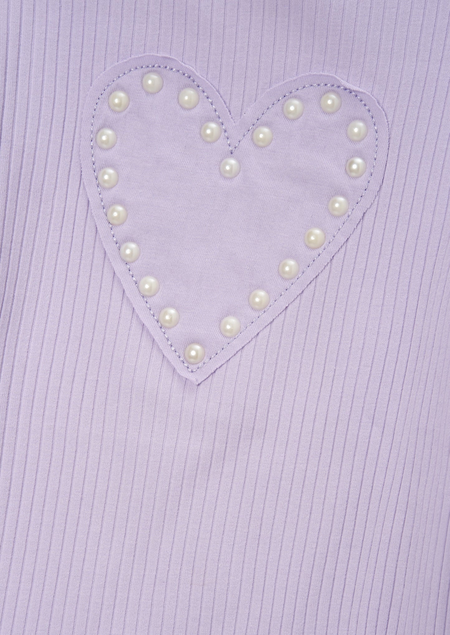 Agatha Purple Rib Heart Top