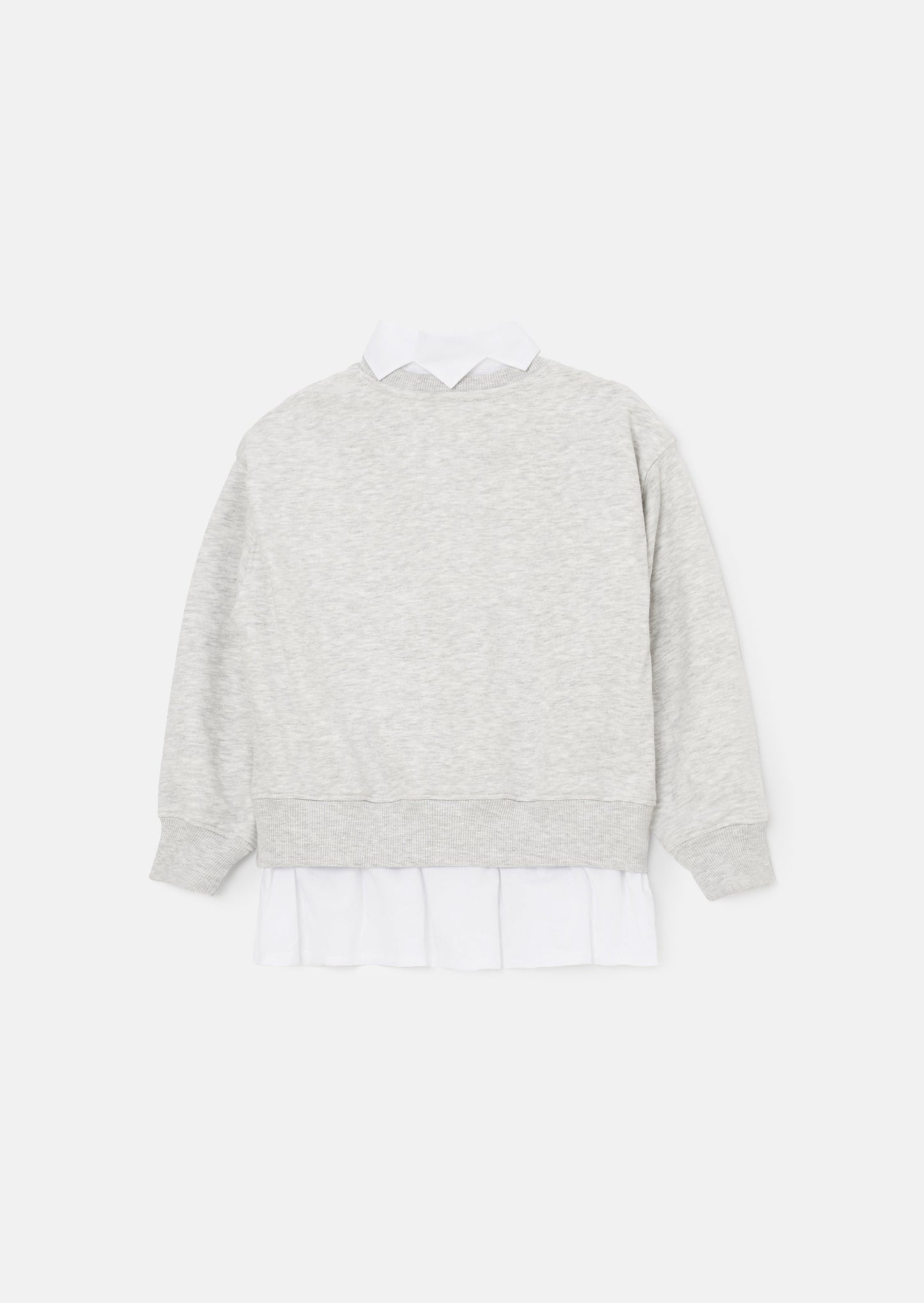 Emilie Grey Star Collar Sweat