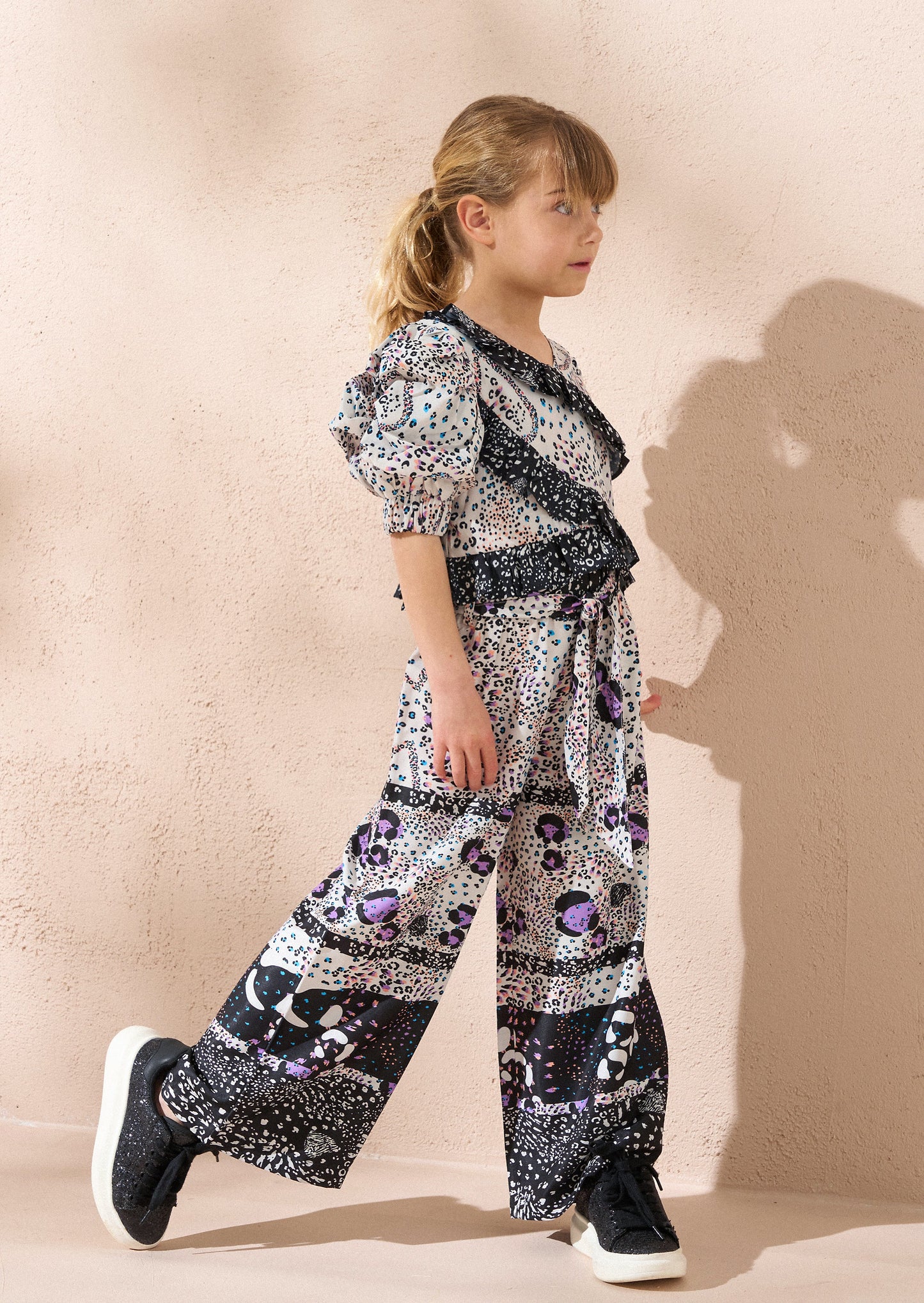 Estelle Multi Frill Print Top
