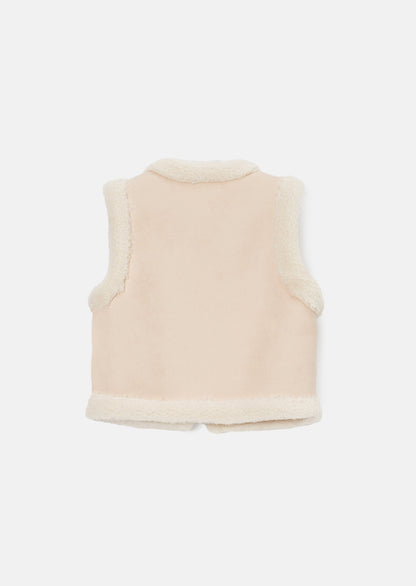Leonie Ivory Shearling Gilet