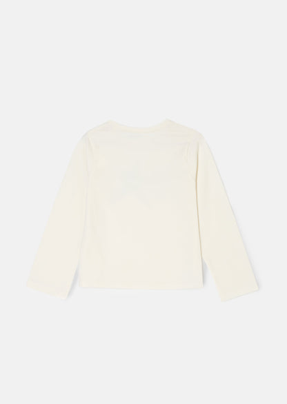 Erin Ivory Long Sleeve Star T