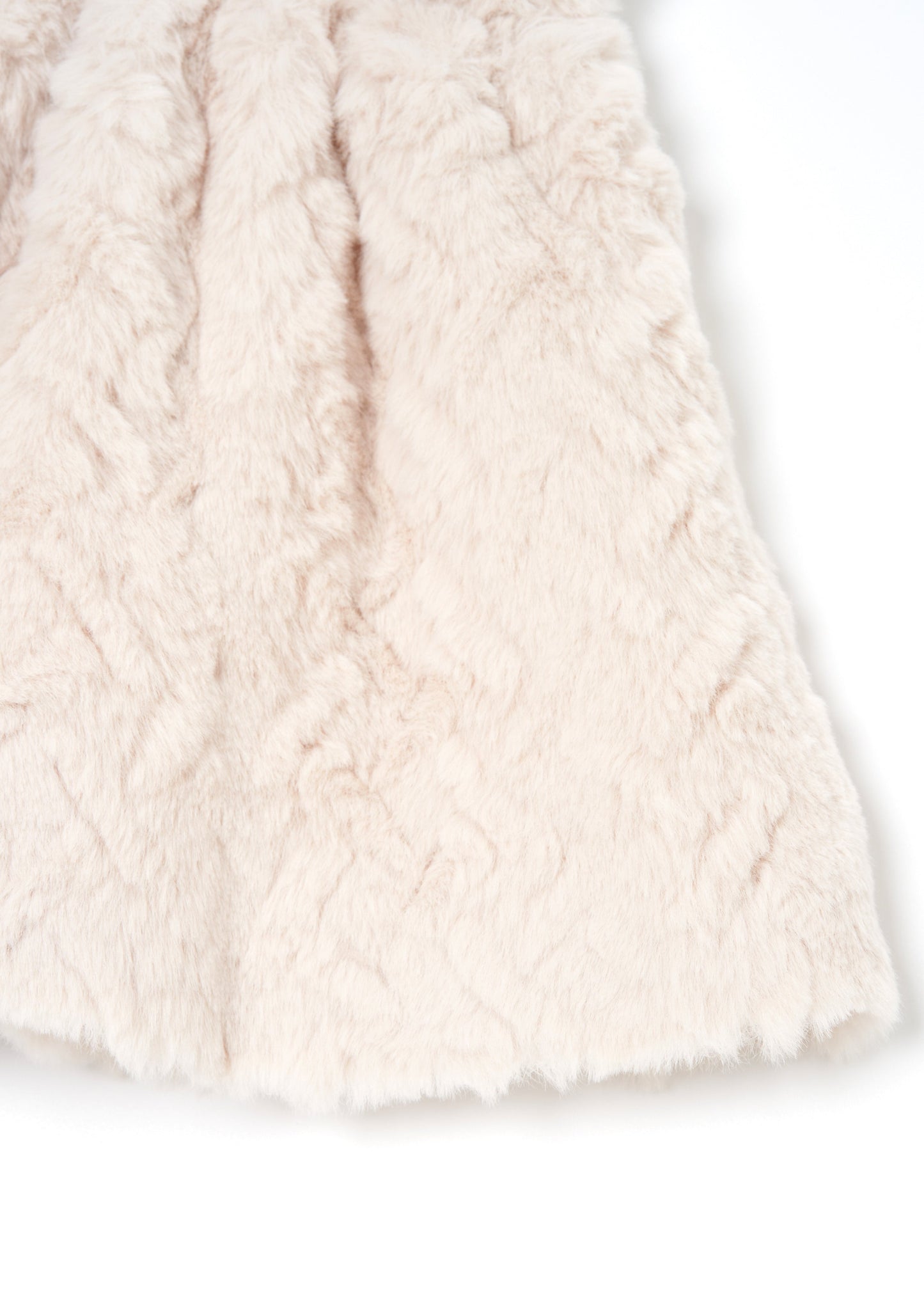 Cecile Taupe Fur Skirt