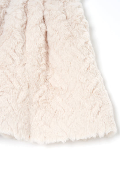 Cecile Taupe Fur Skirt