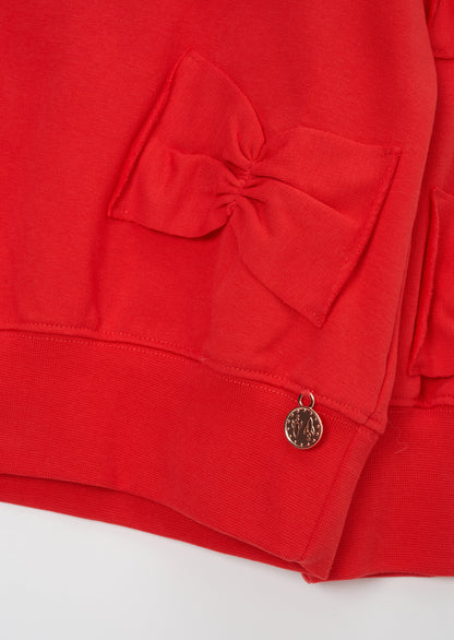 Riley Red Bow Sweatshirt