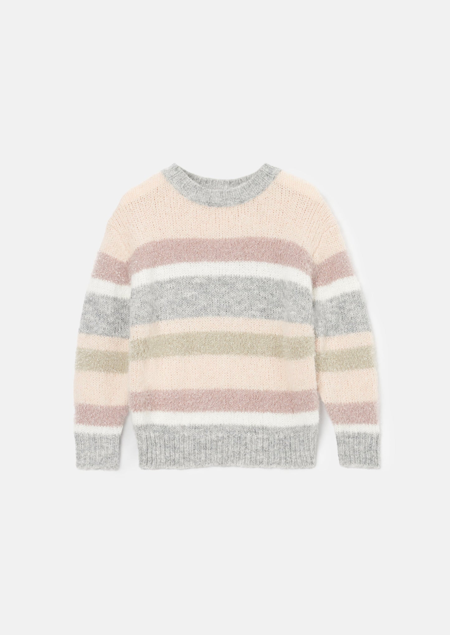 Sloane Pink Stripe Metallic Jumper