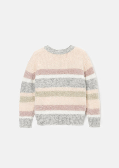 Sloane Pink Stripe Metallic Jumper