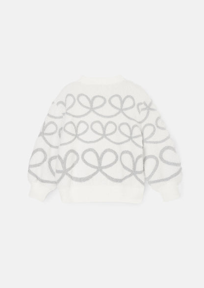 Ana White Lurex Fluffy Jumper