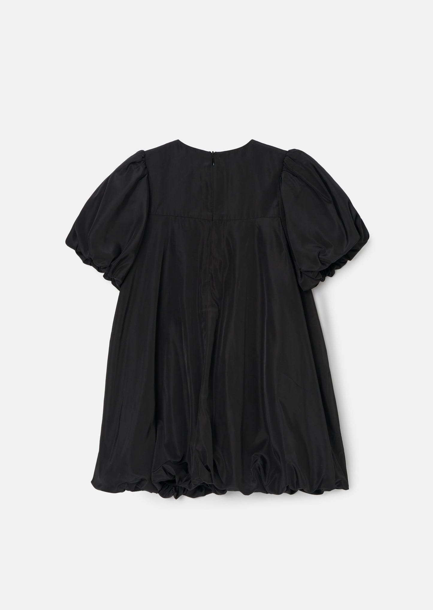 Nadia Black Bubble Hem Bow Dress