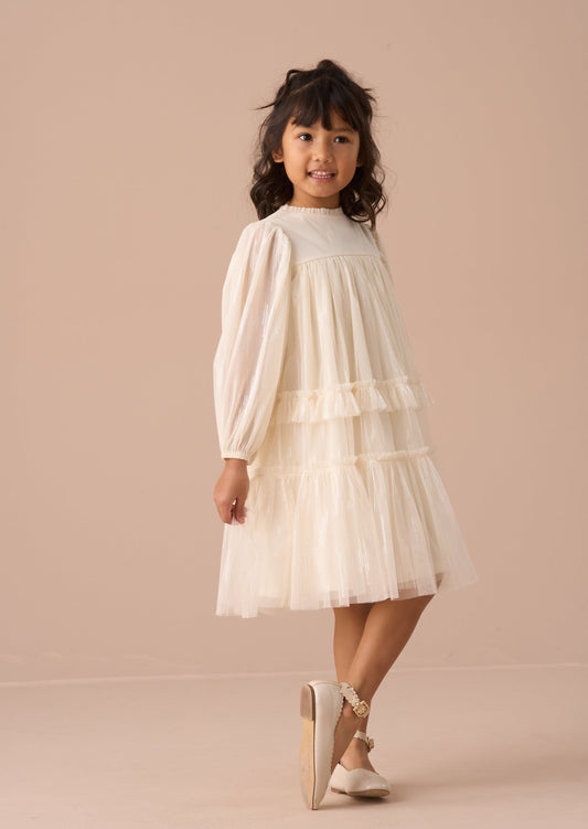 Beau Ivory Boho Embellished Dress